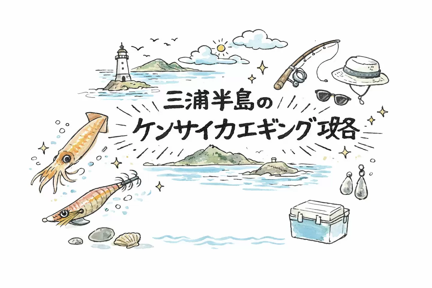 三浦半島のケンサキイカエギング攻略｜三崎港・城ヶ島で釣る