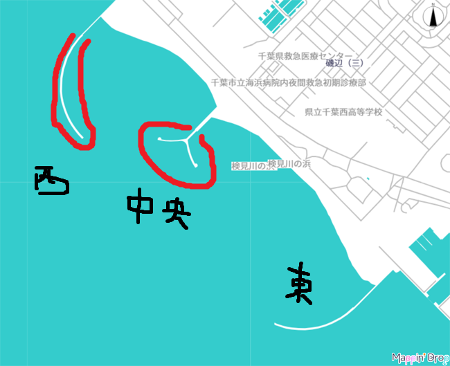 検見川突堤(検見川浜)