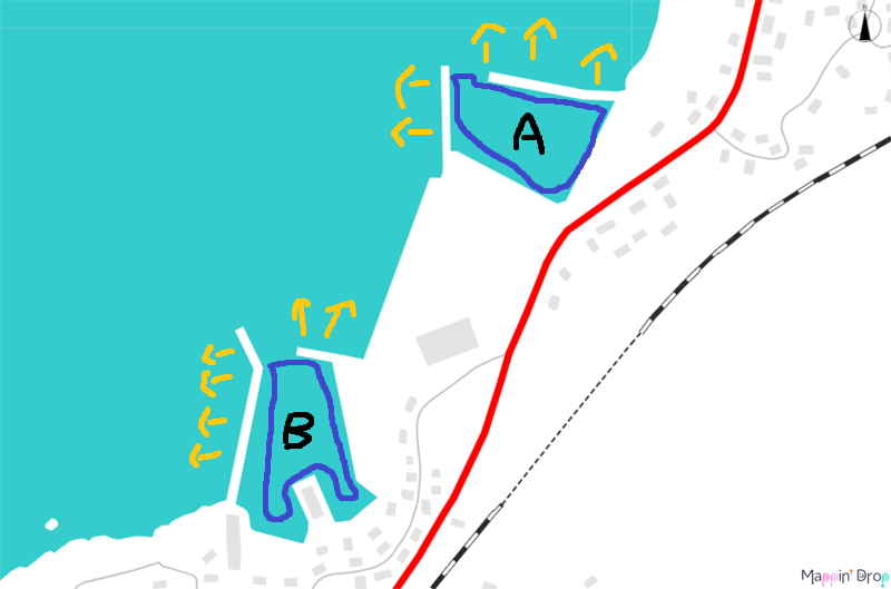 高崎港、小浦港