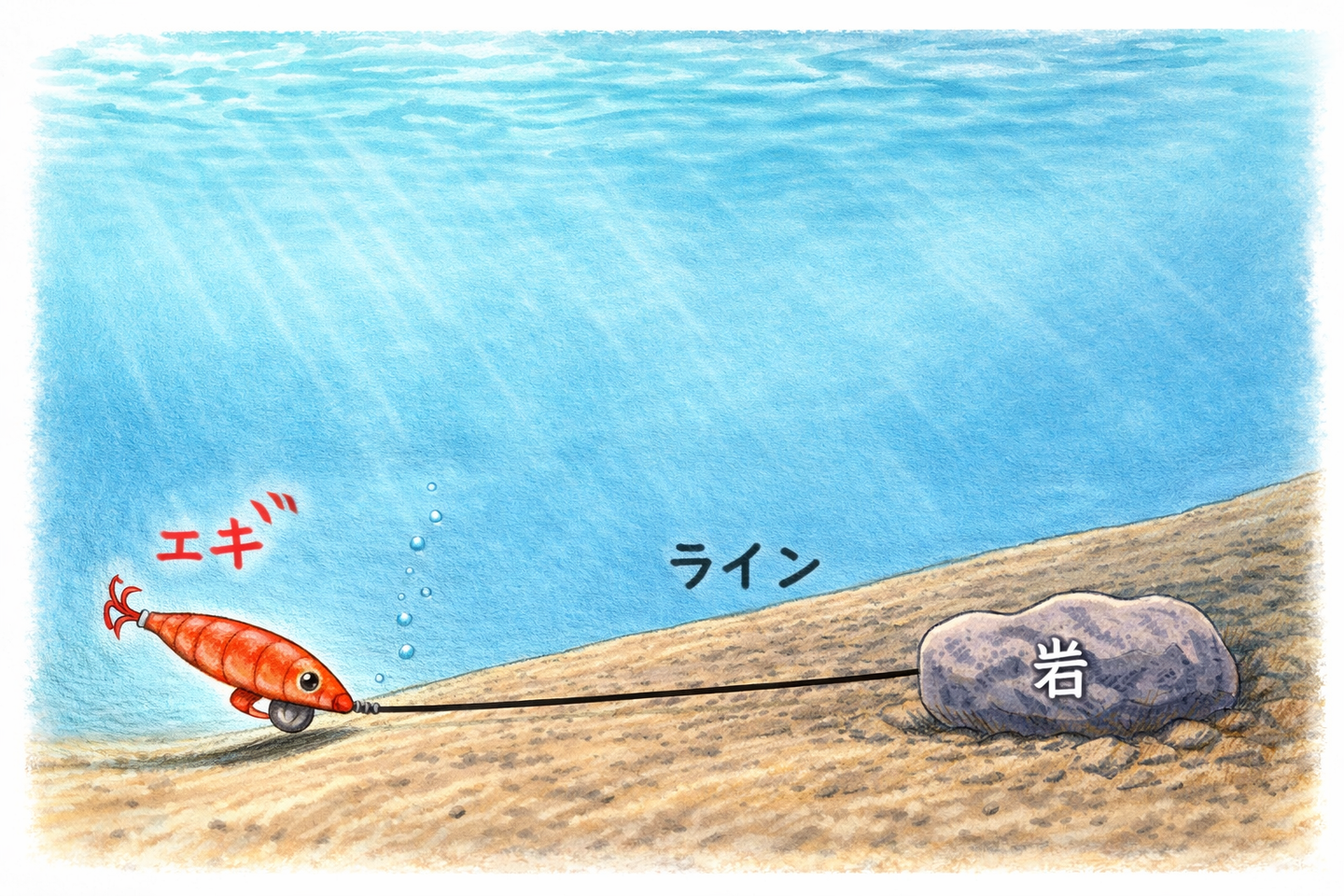 エギをロストさせない