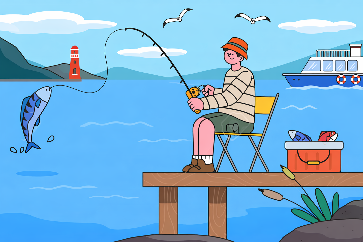 海釣りデビュー