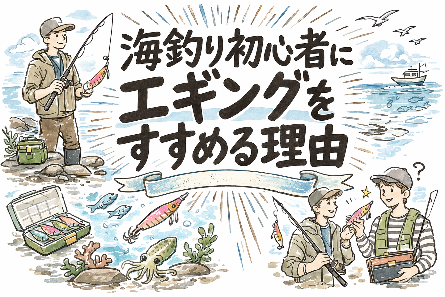 海釣り初心者にエギングをすすめる理由