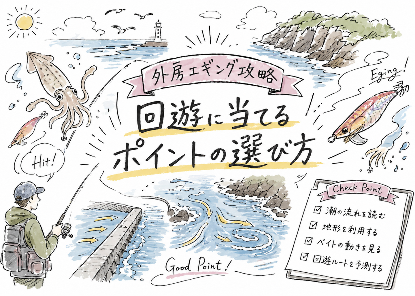 回遊に当てるポイントの選び方