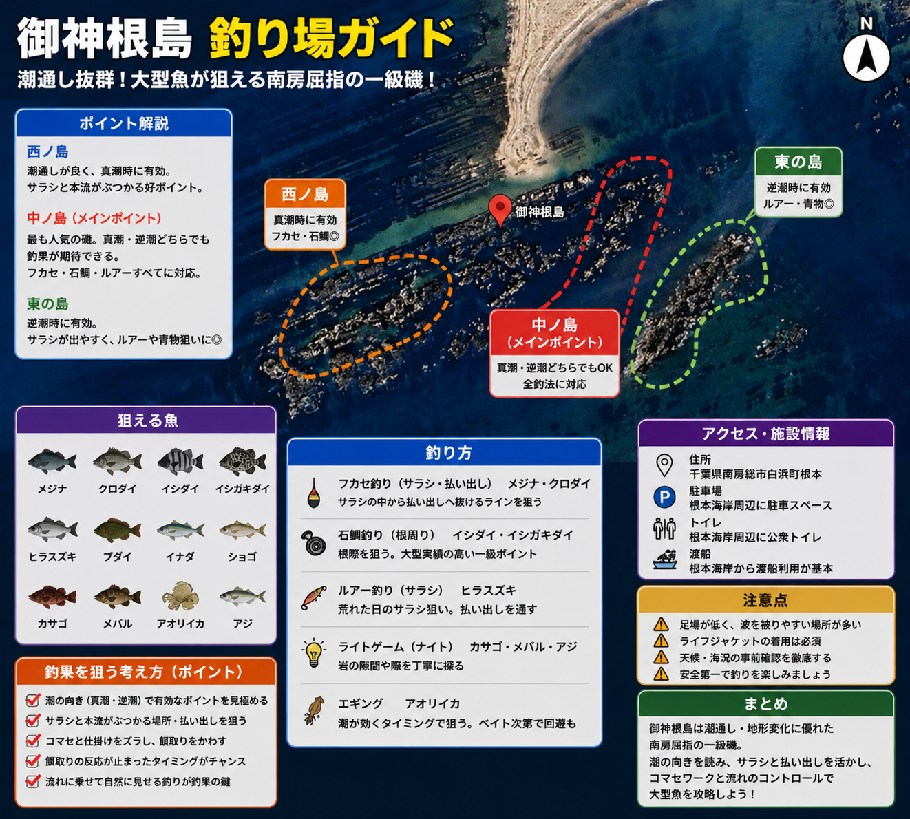 御神根島のポイント画像